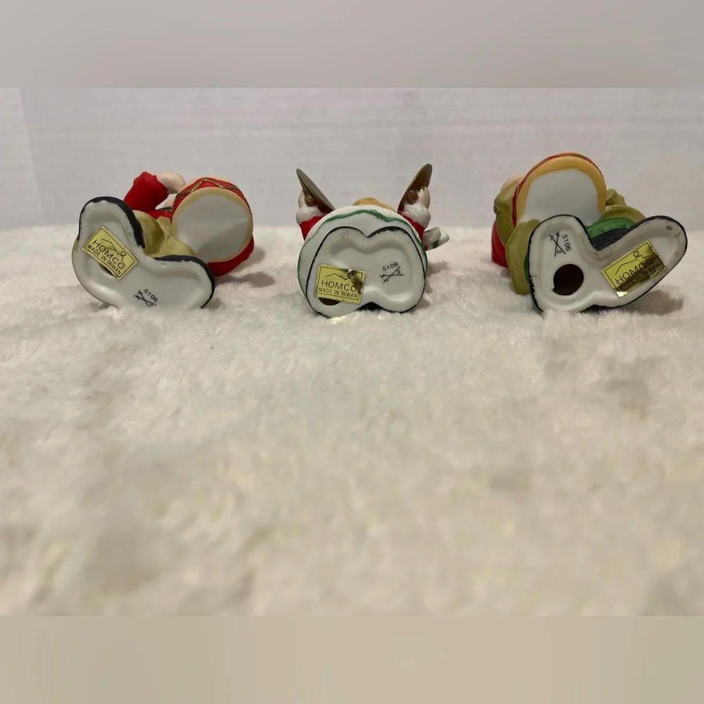 Vintage Set of 3 porcelain HOMCO musical figurines